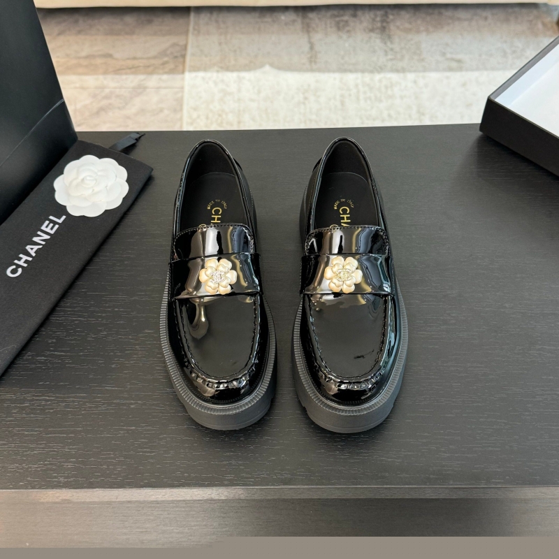 Ch*el leather shoes